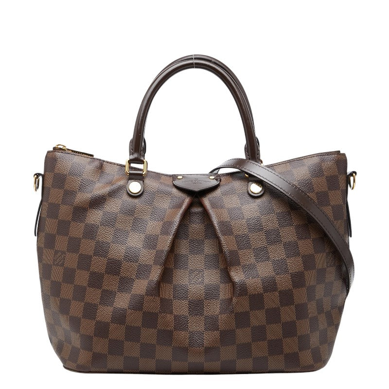 ルイ ヴィトン ダミエ シエナPM ハンドバッグ ショルダーバッグ 2WAY N41545 ブラウン PVC レザー レディース LOUIS VUITTON 【中古】