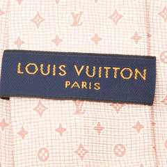 ルイ ヴィトン モノグラム ネクタイ M73237 ピンク シルク メンズ LOUIS VUITTON 【中古】