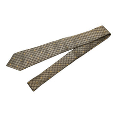 グッチ GGビー ナロータイ ハチ ネクタイ 545078 ブラウン イエロー シルク メンズ GUCCI 【中古】