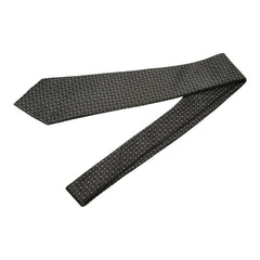 ルイ ヴィトン ダミエ ネクタイ ブラック シルク メンズ LOUIS VUITTON 【中古】
