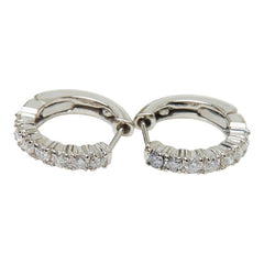 Pt900 プラチナ ダイヤモンド ダイヤ0.50ct リングピアス ピアス レディース 【中古】