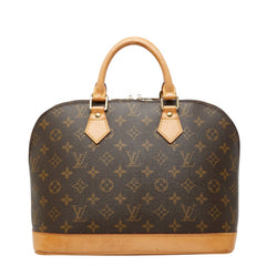 ルイ ヴィトン モノグラム アルマ ハンドバッグ M51130 ブラウン PVC レザー レディース LOUIS VUITTON 中古