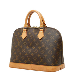 ルイ ヴィトン モノグラム アルマ ハンドバッグ M51130 ブラウン PVC レザー レディース LOUIS VUITTON 中古