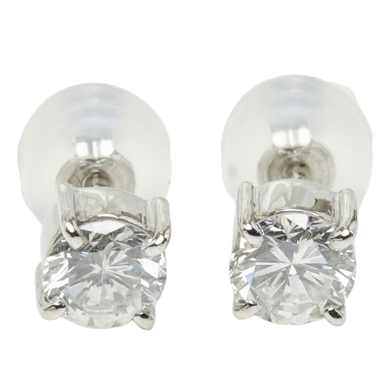 Pt900 プラチナ ダイヤモンド ダイヤ0.62ct スタッドピアス ピアス レディース 中古