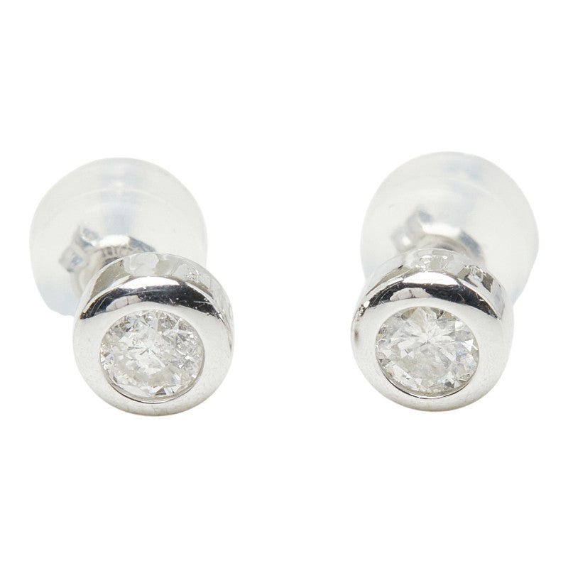 Pt900 プラチナ ダイヤモンド ダイヤ0.30ct スタッドピアス ピアス レディース 中古