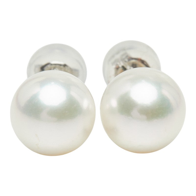 Pt900 プラチナ アコヤ真珠 アコヤパール8.1~8.2mm ピアス レディース 中古