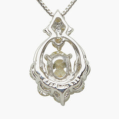 Pt900 プラチナ Pt850 プラチナ ダイヤモンド ダイヤ0.298ct ダイヤ0.44ct デザインネックレス ペンダント ネックレス レディース 中古