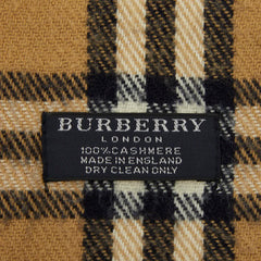 バーバリー ノバチェック マフラー ベージュ カシミヤ レディース BURBERRY 中古