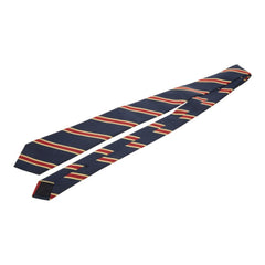 グッチ ストライプ ネクタイ ネイビー レッド イエロー シルク メンズ GUCCI 中古