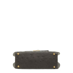 バリー ハンドバッグ グレー オーストリッチ レディース BALLY 中古