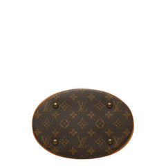 ルイ ヴィトン モノグラム バケットPM ショルダーバッグ M42238 ブラウン PVC レザー レディース LOUIS VUITTON 中古