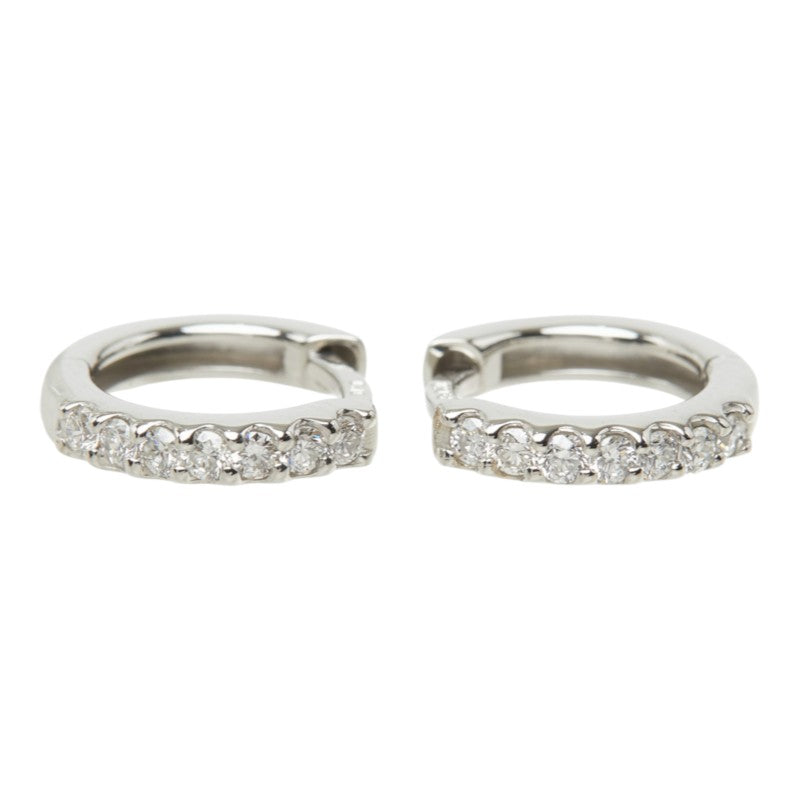 ダイヤモンド Pt950 プラチナ ダイヤ0.20ct 7連ダイヤ リングピアス ピアス レディース 中古