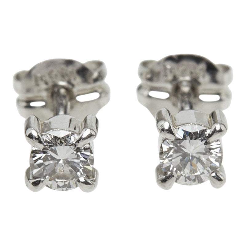ダイヤモンド Pt900 プラチナ Pt850 プラチナ ダイヤ0.24ct スタッドピアス ピアス レディース 中古