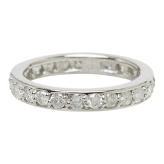 ダイヤモンド Pt900 プラチナ ダイヤ1.00ct フルエタニティ リング 指輪 レディース 9号 中古