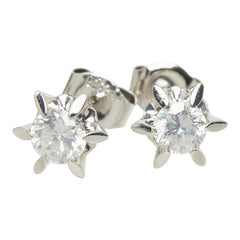 ダイヤモンド Pt900 プラチナ ダイヤ0.53ct ピアス レディース 中古