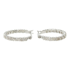 ダイヤモンド Pt900 プラチナ ダイヤ1.00ct フルエタニティ ピアス レディース 中古