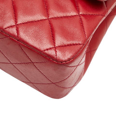 シャネル マトラッセ23 ダブルフラップ ココマーク チェーン ショルダーバッグ レッド ラムスキン レディース CHANEL 【中古】