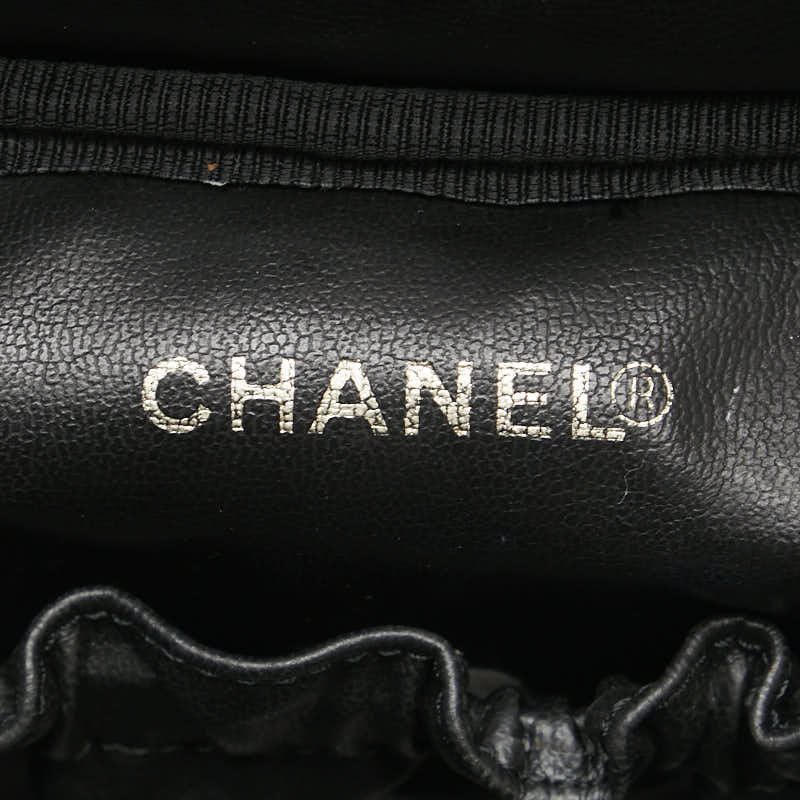シャネル ココマーク バニティバッグ A01998 ブラック キャビアスキン レディース CHANEL 【中古】