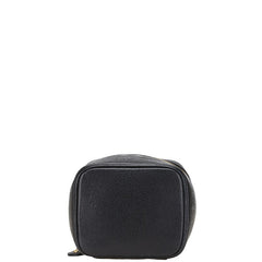シャネル ココマーク バニティバッグ A01998 ブラック キャビアスキン レディース CHANEL 【中古】