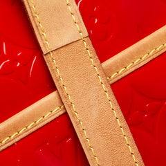 ルイ ヴィトン モノグラム ヴェルニ サットン トートバッグ ショルダーバッグ M91080 ルージュ レッド パテントレザー レディース LOUIS VUITTON 【中古】