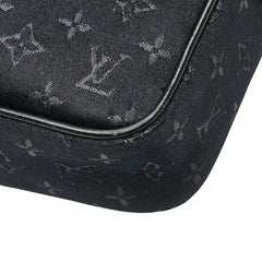 ルイ ヴィトン モノグラム サテン ポシェット コント ドゥ フェ ワンショルダーバッグ M92275 ノワール ブラック サテン レザー パテントレザー レディース LOUIS VUITTON 【中古】