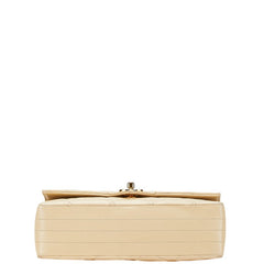 シャネル ココマーク マトラッセ チェーン ショルダーバッグ オフホワイト ラムスキン レディース CHANEL 【中古】