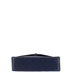 シャネル ココマーク マトラッセ チェーン ショルダーバッグ ネイビー ラムスキン レディース CHANEL 【中古】