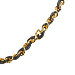 シャネル ココマーク マトラッセ チェーン ショルダーバッグ ブラック ホワイト ラムスキン レディース CHANEL 【中古】