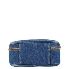 シャネル ココマーク バニティバッグ ショルダーバッグ 2WAY インディゴブルー デニム レディース CHANEL 【中古】