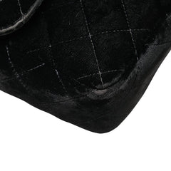 シャネル マトラッセ25 ココマーク チェーン リュック バックパック ブラック ベロア レザー レディース CHANEL 【中古】
