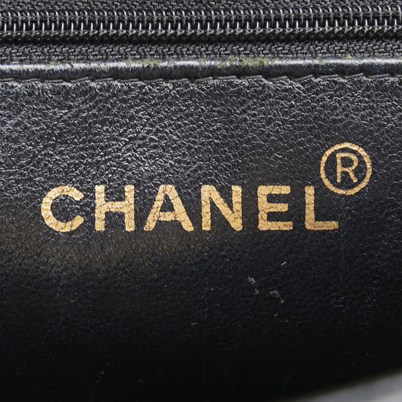 シャネル マトラッセ ココマーク チェーン トートバッグ ワンショルダーバッグ ブラック キャビアスキン レディース CHANEL 【中古】