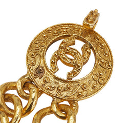 シャネル ヴィンテージ ココマーク チェーンベルト ゴールド メッキ レディース CHANEL 【中古】