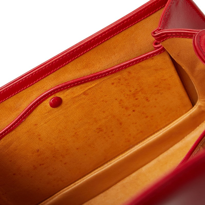 グッチ オールドグッチ バンブー ハンドバッグ ショルダーバッグ 2WAY 001 01 0633 レッド レザー レディース GUCCI 【中古】