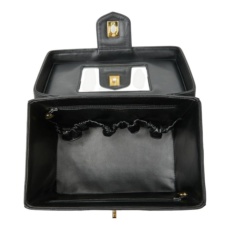 シャネル ビコローレ バニティバッグ ショルダーバッグ 2WAY ブラック ラムスキン レディース CHANEL 【中古】