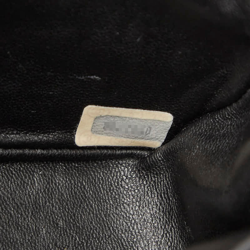 シャネル ココマーク クロコ型押し チェーン ショルダーバッグ ブラック パテントレザー レディース CHANEL 【中古】