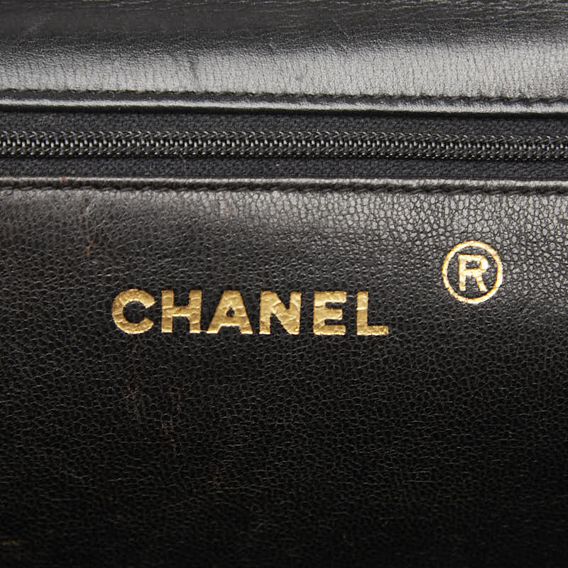 シャネル ココマーク チェーン ショルダーバッグ ブラック クロコダイル レディース CHANEL 【中古】