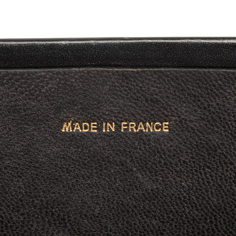 シャネル ココマーク チェーン ショルダーバッグ ブラック クロコダイル レディース CHANEL 【中古】