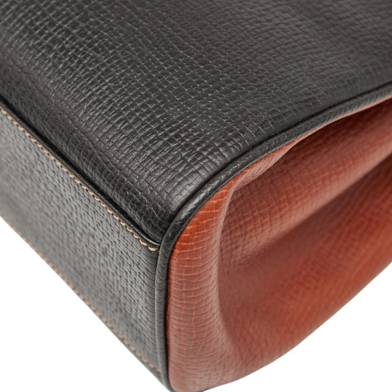ロエベ ハンドバッグ ショルダーバッグ 2WAY ブラック ブラウン レザー レディース LOEWE 【中古】