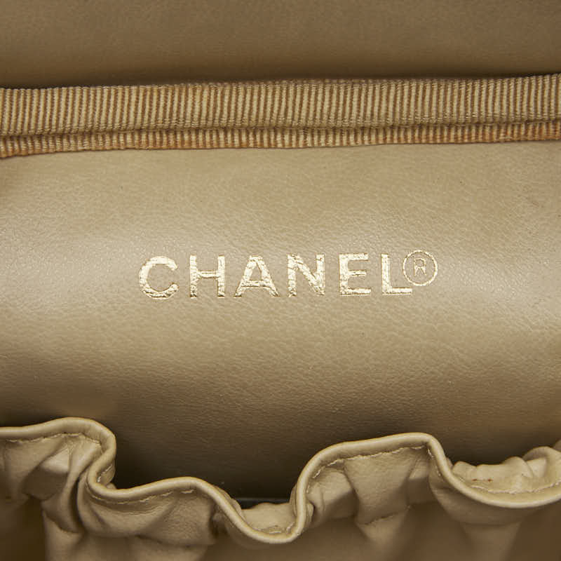 シャネル ココマーク バニティバッグ ハンドバッグ ホワイト キャビアスキン レディース CHANEL 【中古】