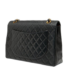 シャネル ココマーク デカマトラッセ34 斜め掛け チェーン ショルダーバッグ ブラック レザー レディース CHANEL 【中古】