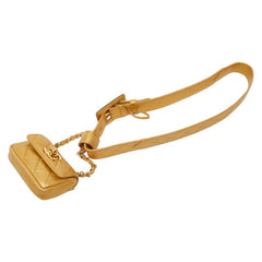シャネル ココマーク マトラッセ ウエストバッグ ベルトバッグ サイズ：70/28 ゴールド レザー レディース CHANEL 【中古】