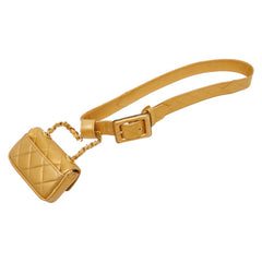 シャネル ココマーク マトラッセ ウエストバッグ ベルトバッグ サイズ：70/28 ゴールド レザー レディース CHANEL 【中古】