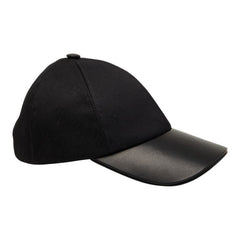 ルイ ヴィトン モノグラム LV ファースト ベースボールキャップ M7088M ブラック レザー コットン シルク レディース LOUIS VUITTON 【中古】