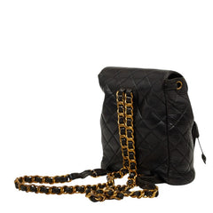 シャネル マトラッセ ココマーク チェーン リュック デイパック バックパック ブラック ラムスキン レディース CHANEL 【中古】