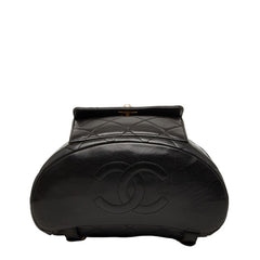 シャネル マトラッセ ココマーク チェーン リュック デイパック バックパック ブラック ラムスキン レディース CHANEL 【中古】