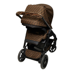 フェンディ × Inglesina イングリッシーナ FFロゴ ファブリック ベビーカー ブラウン ブラック レディース FENDI 【中古】