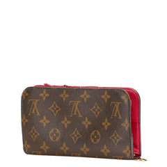 ルイ ヴィトン モノグラム ポルトフォイユ アンソリット 長財布 M60249 ブラウン ローズ PVC レザー レディース LOUIS VUITTON 【中古】
