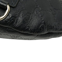 グッチ グッチシマ ボディバッグ ウエストバッグ 246409 ブラック レザー レディース GUCCI 【中古】