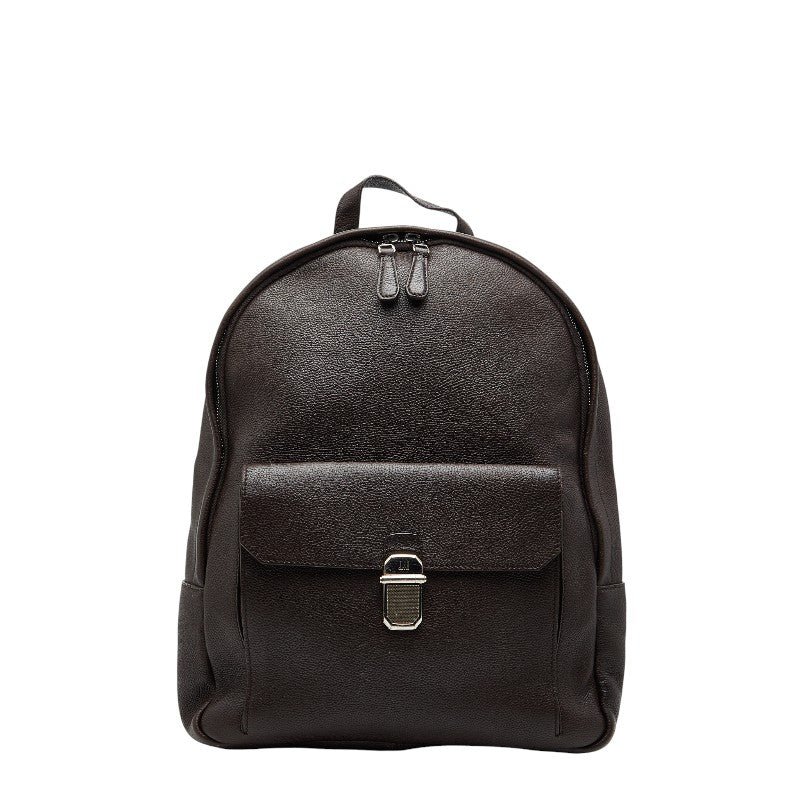 ダンヒル リュック バックパック ブラウン ブラック レザー キャンバス レディース Dunhill 【中古】