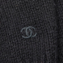 シャネル ココマーク 刺繍 ニット セーター ブラック ウール レディース CHANEL 【中古】